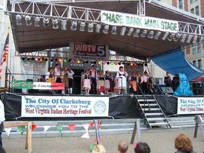 Scene from the West Virginia Italian Heritage Festival